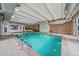 Indoor swimming pool with steps and railing for easy access at 700 N Washington St, Denver, CO 80203
