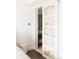 Chic bathroom with a marble-accented sliding door at 1133 14Th St # 2720, Denver, CO 80202