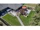 Overhead view of backyard featuring a patio area complete with a hot tub, dining set, and grill at 4930 Gray St, Denver, CO 80212