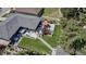Aerial view highlighting the backyard with a patio, a hot tub, and beautiful landscaping at 4930 Gray St, Denver, CO 80212