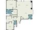 Detailed first floor plan showcasing the layout and dimensions of rooms at 7262 Serena Dr, Castle Pines, CO 80108