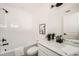 Modern bathroom featuring sleek tub, and neutral tones at 348 N. Geneva St, Aurora, CO 80010