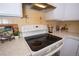 Close up of kitchen stove top with countertop at 660 S Alton Way # 12C, Denver, CO 80247