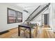 Dining area with hardwood floors and a modern dining table set at 1155 Garfield St, Denver, CO 80206