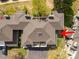 An overhead view reveals the townhome's roof and private outdoor space, showcasing the exterior features and design at 12406 E Pacific Cir # D, Aurora, CO 80014