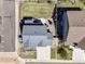 Drone eye view showing the property's boundaries, house, driveway, and backyard layout in the neighborhood at 7811 E 123Rd Ave, Thornton, CO 80602