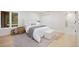 Well-lit bedroom with modern décor, hardwood flooring, and natural light from the window at 1 Greenridge Rd, Greenwood Village, CO 80111