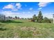 Expansive lot featuring lush greenery and mature trees, providing ample space at 1151 Buttercup Rd, Elizabeth, CO 80107