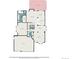 Detailed first-floor plan showcasing the layout of the home, including the kitchen, living room, and bedrooms at 16500 Timber Cove St, Hudson, CO 80642