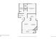 Floorplan of a 1 bedroom apartment, including a living room, kitchen and bathroom at 12368 W Nevada Pl # 206, Lakewood, CO 80228