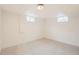 Spacious basement featuring neutral carpet, ample natural light, and potential for versatile usage at 9455 W 37Th Ave, Wheat Ridge, CO 80033