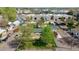 Aerial shot of property highlighting the roof, yard, and surrounding neighborhood at 6245 W 53Rd Ave, Arvada, CO 80002
