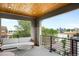 Outdoor patio with comfortable seating and city views at 3727 Tejon St, Denver, CO 80211
