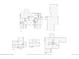 Multi-level floor plan including main, upper and basement levels with detached stable at 17575 E Kettle Pl, Centennial, CO 80016