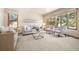 Inviting living room features neutral tones, plush seating, and large windows that provide plenty of natural light at 2245 Ridgeview Way, Longmont, CO 80504