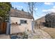 Exterior view of a storage shed in the backyard, providing extra storage space at 2957 W Rowland Ave, Littleton, CO 80120