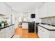Modern kitchen with white cabinets, stainless steel appliances, and hardwood floors at 3110 N Franklin St, Denver, CO 80205