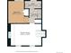Floor plan shows a Gathering room, a bedroom, a bathroom and laundry room at 1153 S Biscay St, Aurora, CO 80017