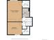 Floor plan showing the primary bedroom, a secondary bedroom and a bathroom at 1153 S Biscay St, Aurora, CO 80017
