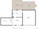 Detailed floor plan displays the layout of the kitchen, living room, and garage at 1153 S Biscay St, Aurora, CO 80017