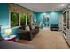 Bright bedroom featuring dual windows, a couch and ample storage space at 250 S Dahlia St, Denver, CO 80246
