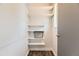 Efficient pantry with ample shelving, and a pegboard on the wall for organized storage at 8258 Cherokee St, Denver, CO 80221