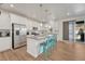 Modern kitchen with stainless steel appliances, a granite island, and a breakfast bar at 1066 S Eaton Park Ct, Aurora, CO 80018