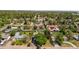 Aerial shot of a neighborhood with mature trees and diverse housing at 6303 W Exposition Ave, Lakewood, CO 80226