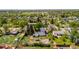 Aerial view of a neighborhood with mature trees and well-maintained homes at 6303 W Exposition Ave, Lakewood, CO 80226