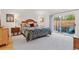 Bright bedroom featuring a sliding glass door to the patio, providing ample natural light at 7500 E Dartmouth Ave # 8, Denver, CO 80231