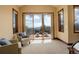 Balcony featuring gorgeous mountain view and comfortable seating at 28800 Stonecrop Trl, Conifer, CO 80433