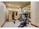 Home exercise room with workout equipment and sauna at 28800 Stonecrop Trl, Conifer, CO 80433
