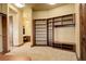 Spacious flex room with custom built-ins, carpeted floors and great natural light at 28800 Stonecrop Trl, Conifer, CO 80433