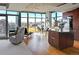 Bright, open-concept living space with floor-to-ceiling windows and views of the city at 1700 Bassett St # 1008, Denver, CO 80202