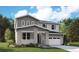 Stunning two-story home with modern design, attached garage and professionally landscaped front yard at 2680 Simpson Ln, Erie, CO 80026