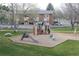 A playground area with slides and climbing equipment offers a fun space for residents and their children at 6505 Kalua Rd # 204B, Boulder, CO 80301