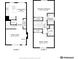 A clear floor plan with dimensions for the first and second floors at 9620 W Chatfield Ave # D, Littleton, CO 80128
