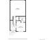 Detailed floorplan of the first level, including garage, foyer, bath, porch, and bedroom dimensions at 1919 Eaton St, Lakewood, CO 80214