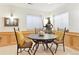 Intimate basement dining area featuring a stone table and decor at 1294 Kittery St, Castle Rock, CO 80104