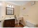 Charming bathroom with a unique sink, modern fixtures, and plenty of natural light at 8040 W 78Th Cir, Arvada, CO 80005