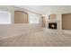 Finished basement featuring a stone fireplace and recessed lighting at 20886 Parliament Pl, Parker, CO 80138