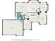 Detailed floor plan showcasing the layout of the home's main level, including living spaces, kitchen, and garage at 20886 Parliament Pl, Parker, CO 80138