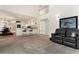 Bright, eat-in kitchen with a breakfast bar and modern appliances in a well-lit home at 20886 Parliament Pl, Parker, CO 80138