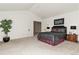 Beautiful main bedroom with vaulted ceilings and neutral decor at 20886 Parliament Pl, Parker, CO 80138