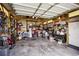 Spacious garage with storage, tool bench and door at 130 N 8Th Ave, Brighton, CO 80601