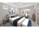 Bright bedroom featuring a neutral color palette, comfortable furnishings, and ample natural light at 1164 Sugarloaf Ln, Erie, CO 80516