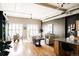 Spacious living area featuring wood floors, modern furniture, and a bright, open layout at 1555 California St # 609, Denver, CO 80202