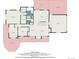 Layout of the home showing the placement of rooms, bathrooms, closets, deck, porch and patio at 16029 W 75Th Pl, Arvada, CO 80007