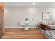 Cozy living space adjacent to kitchen featuring dining area for relaxation or small gatherings and entertaining at 1071 Oak Cir, Lakewood, CO 80215