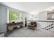 Cozy loft area with large windows, natural light, and neutral carpeting at 5721 S Jellison St, Littleton, CO 80123